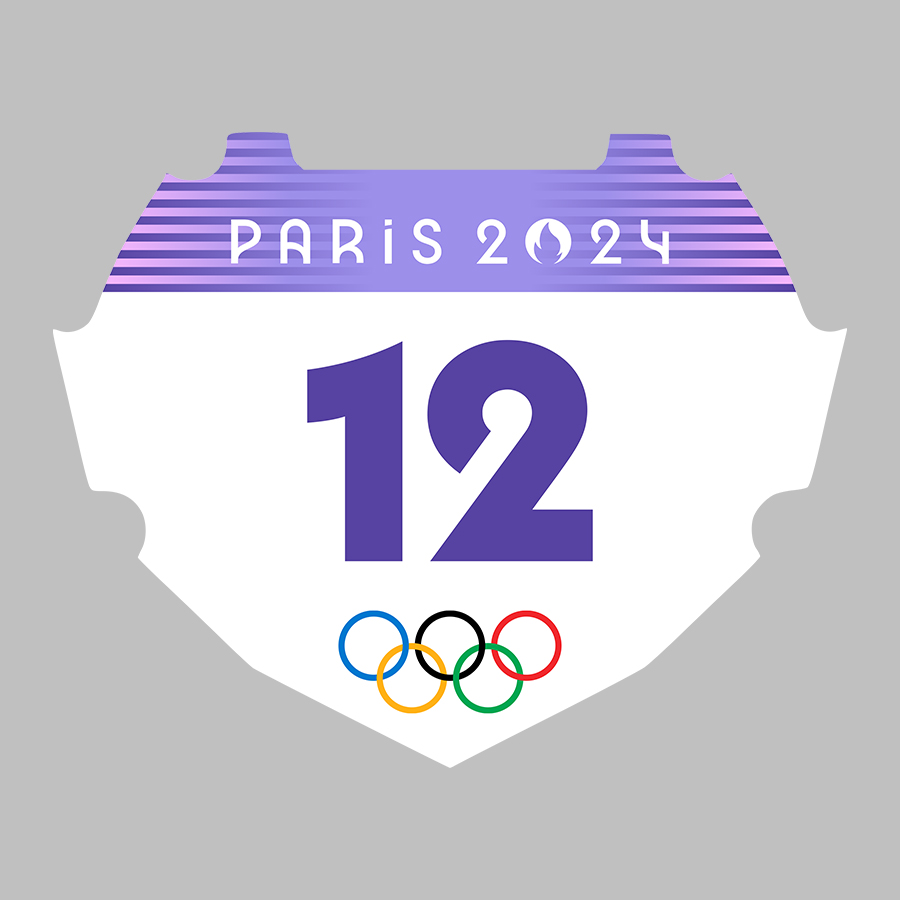 Ride2casa Paris 2024 BMX Plate Design Replica